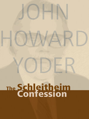 cover image of Schleitheim Confession
